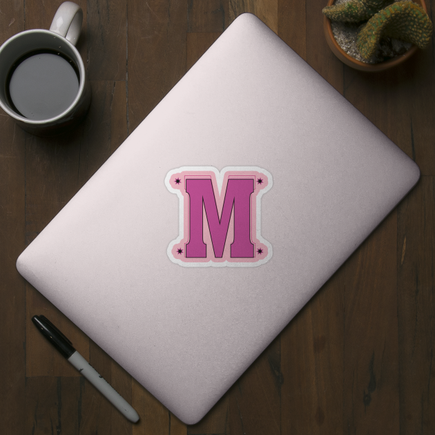 "M" This Is Letter M Capital First Letter In Your Name by chidadesign